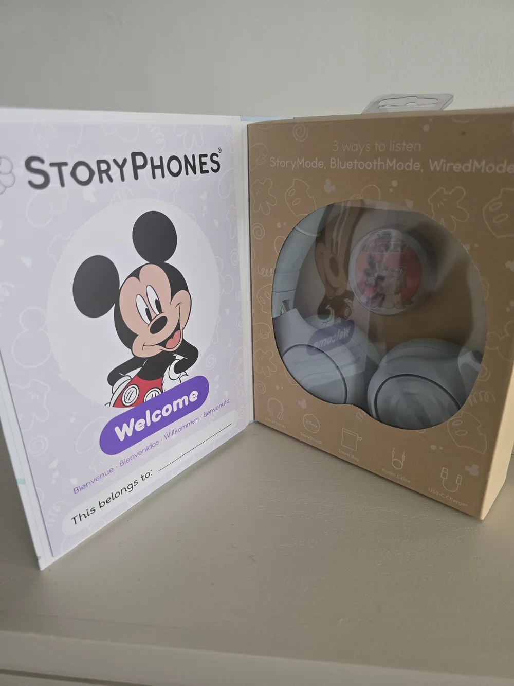 ONANOFF StoryPhones Disney Mickey Mouse Storytelling Headphones